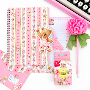 Kit com Malinha de Natal - Ursinhos em Aquarela