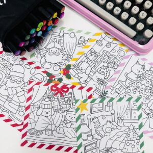 Kit com Malinha de Natal - Para Colorir